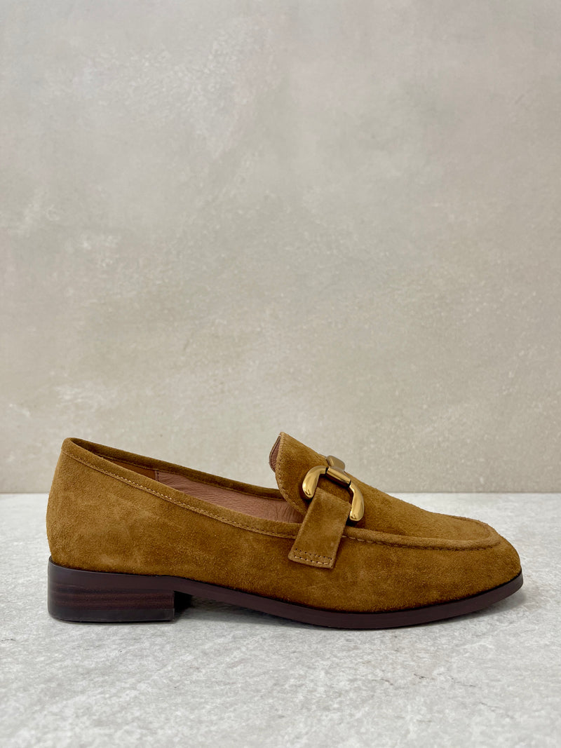 Mocassino cuoio con morsetto