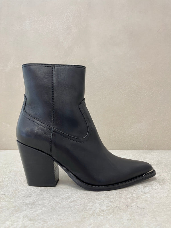 Stivaletto texano nero