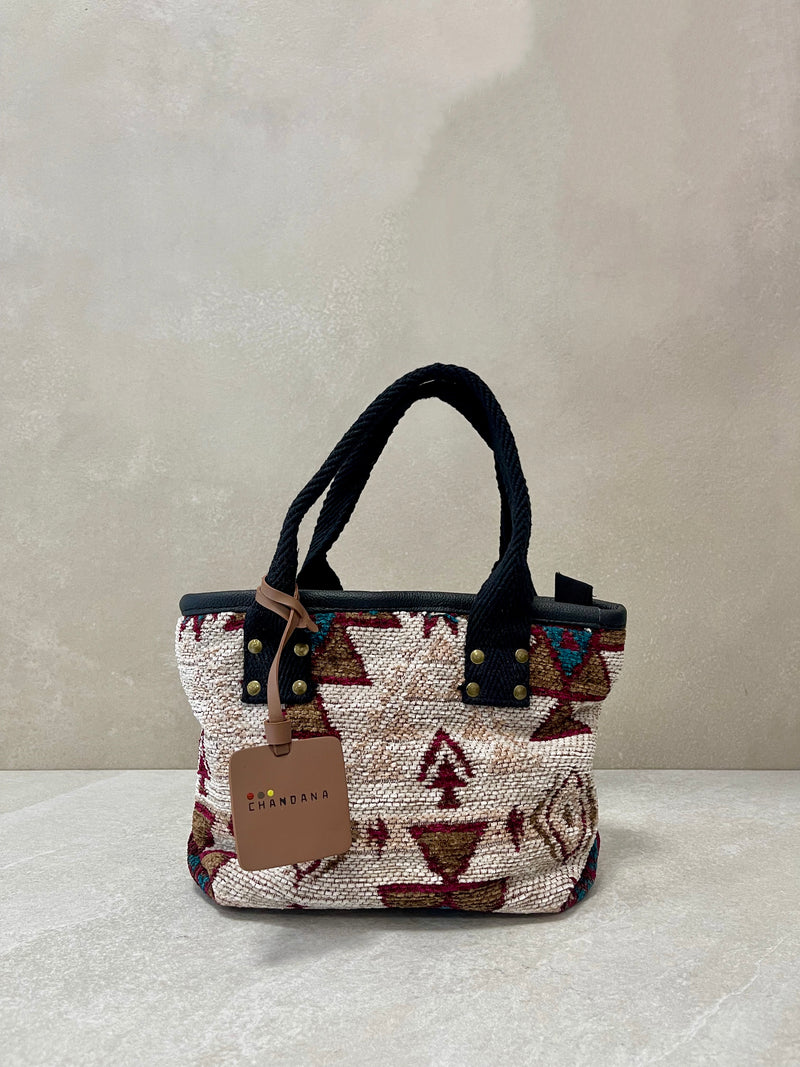 Borsa a mano ethnic white