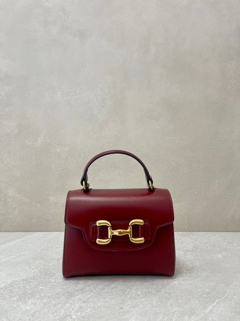 Borsa a tracolla borgogna