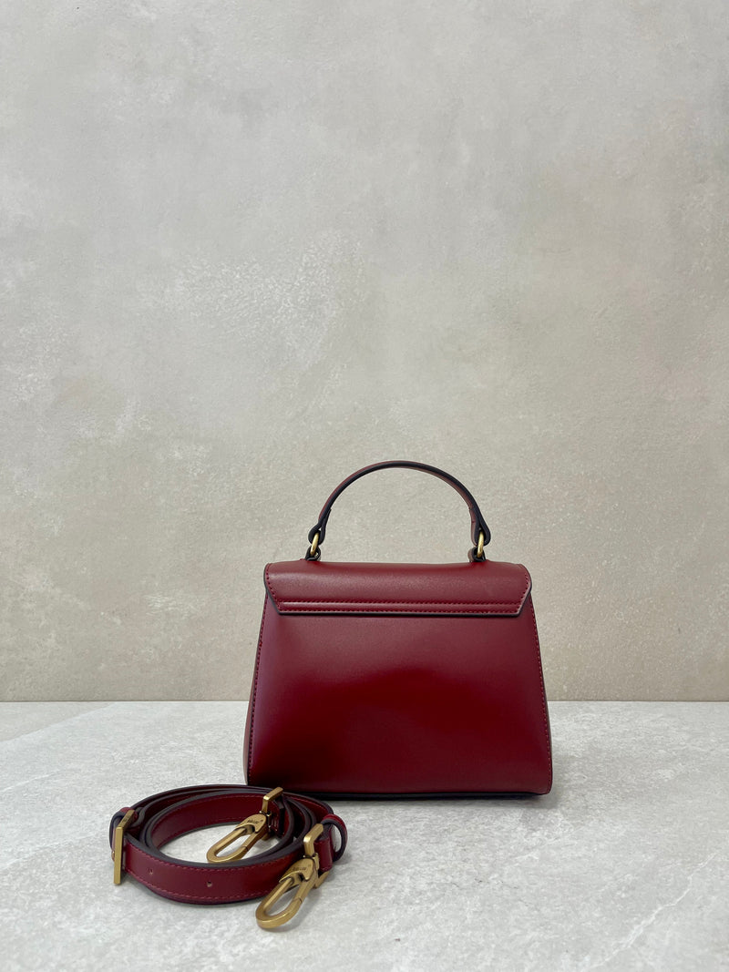 Borsa a tracolla borgogna