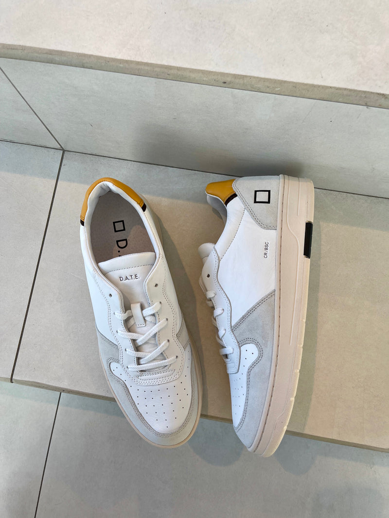 Sneaker D.A.T.E. Court Basic white-ocher