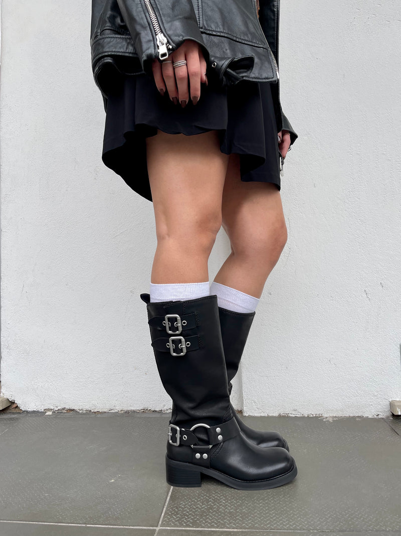 Biker boots Eastern nero