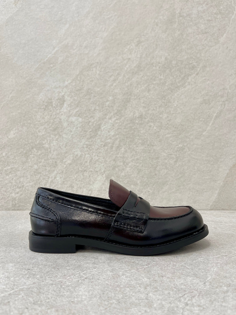 Mocassino Colleague black&brown