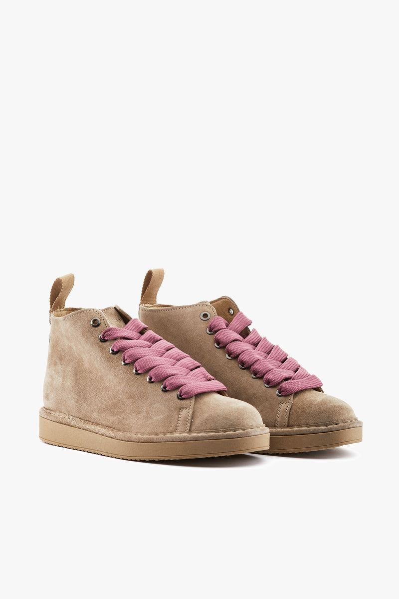 Polacchino suede noce/brownrose