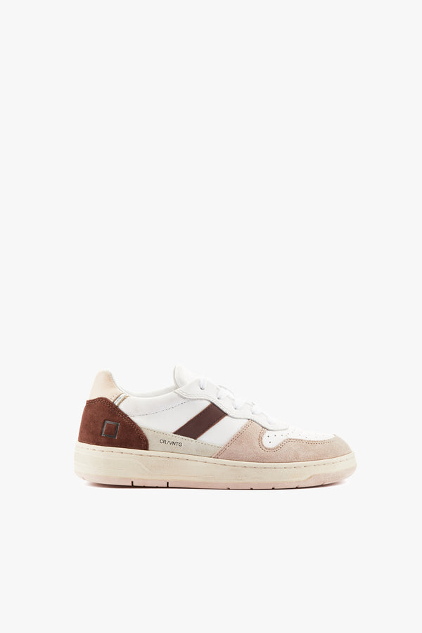 Sneaker Court 2.0 Vintage Calf white-pink