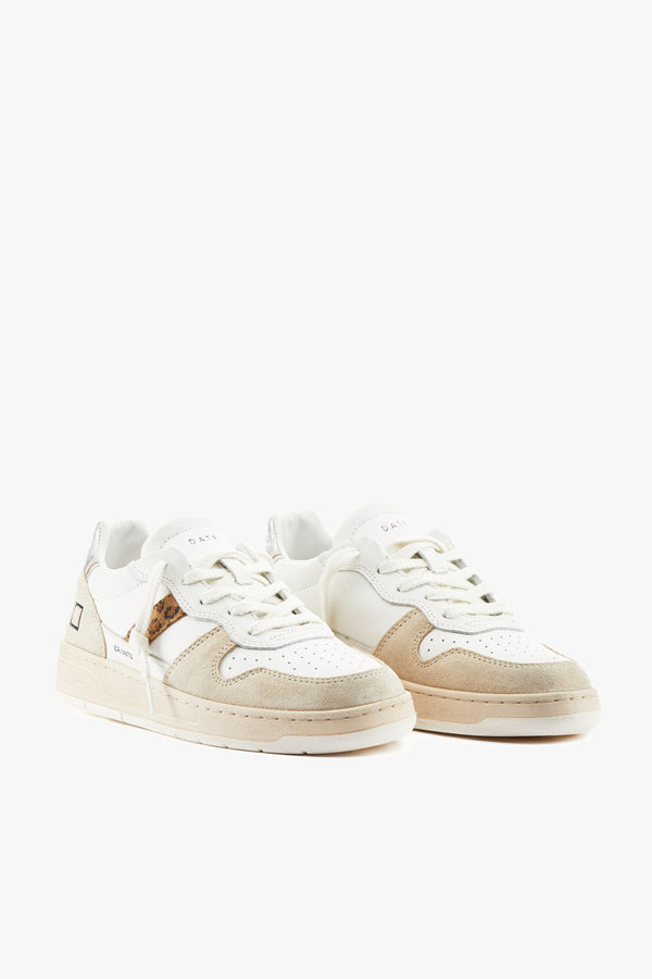 Sneaker Court 2.0 Vintage Calf white-leopard