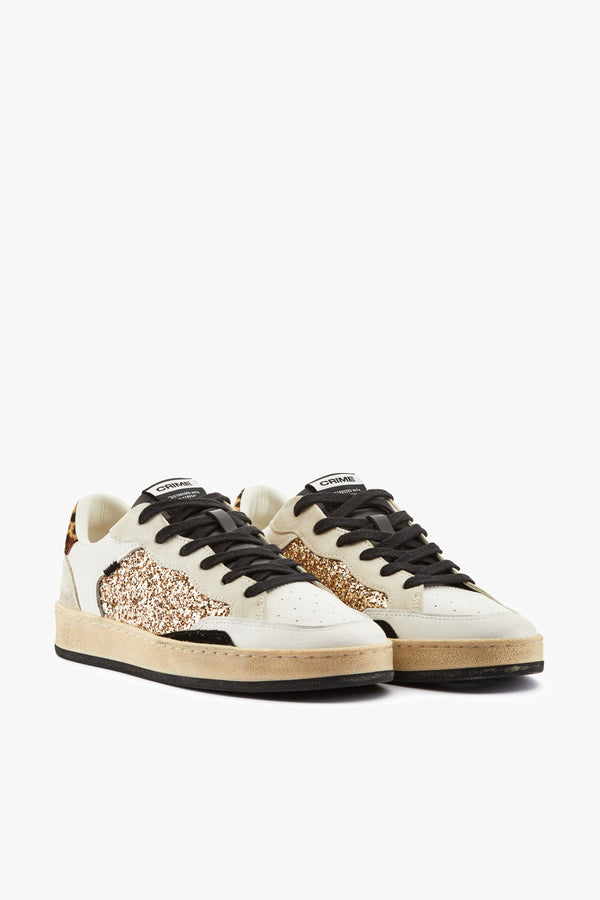 Sneaker Chelsea gold animalier