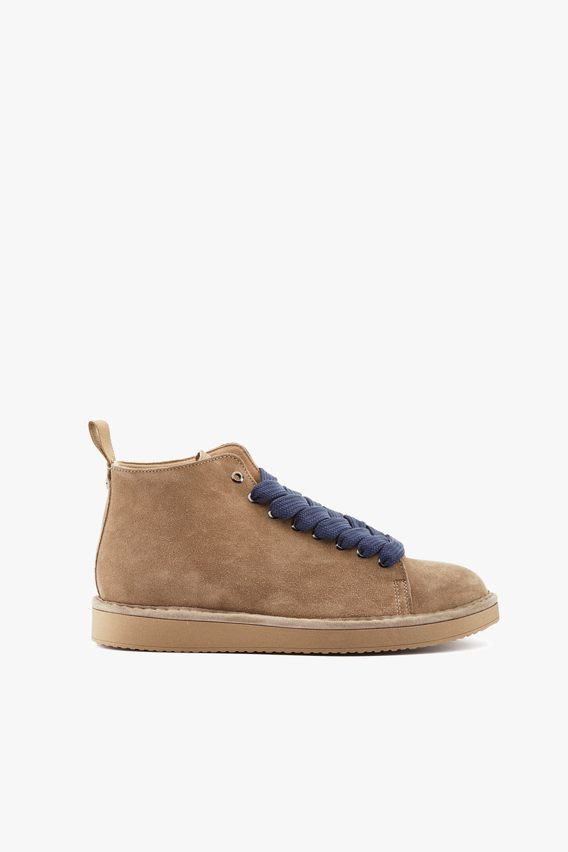 Polacchino suede noce/cobalto