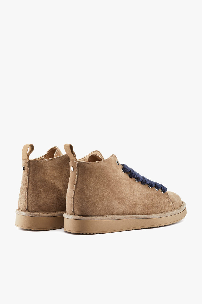 Polacchino suede noce/cobalto