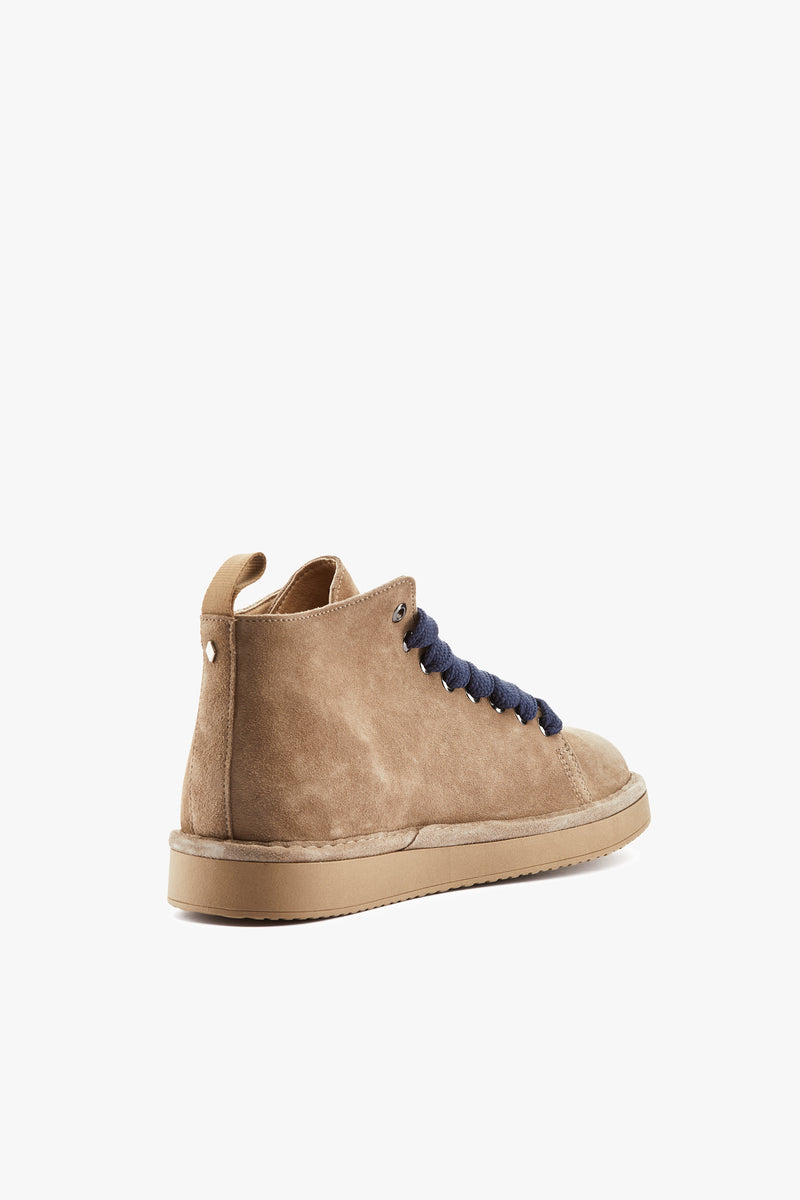 Polacchino suede noce/cobalto