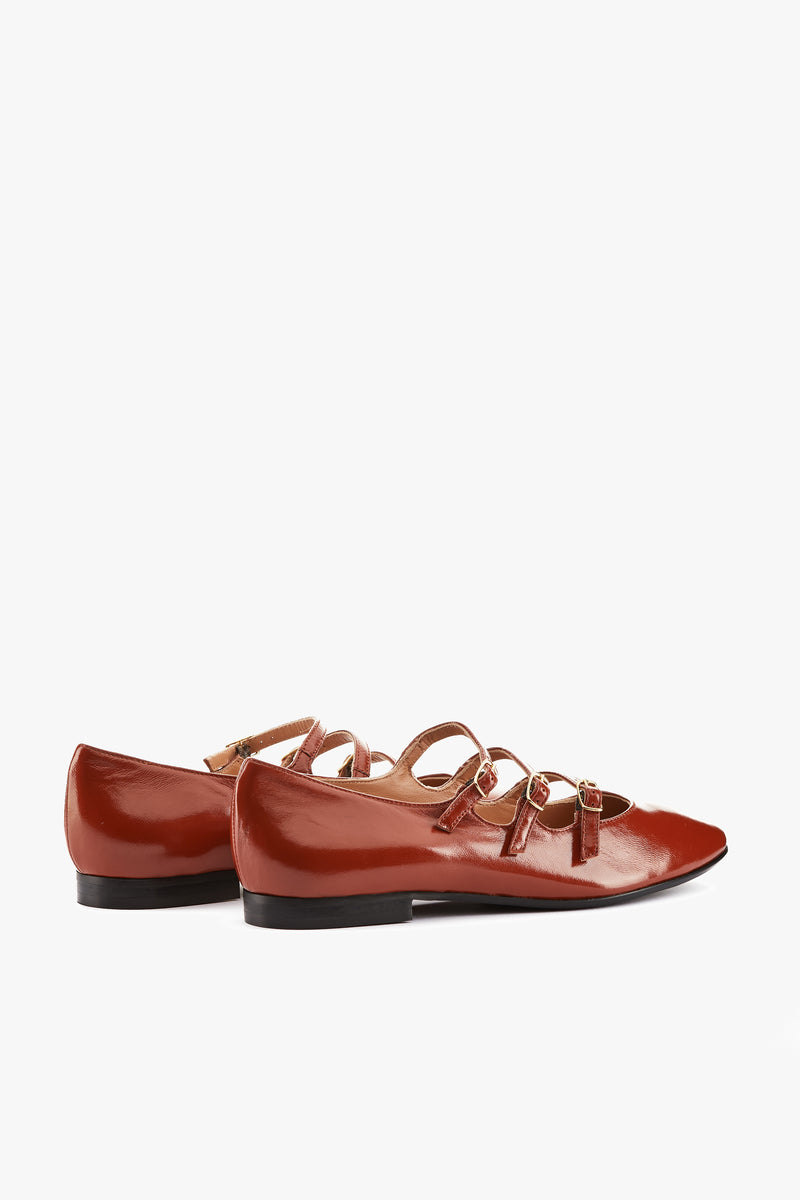 Ballerina multi fibbia brandy