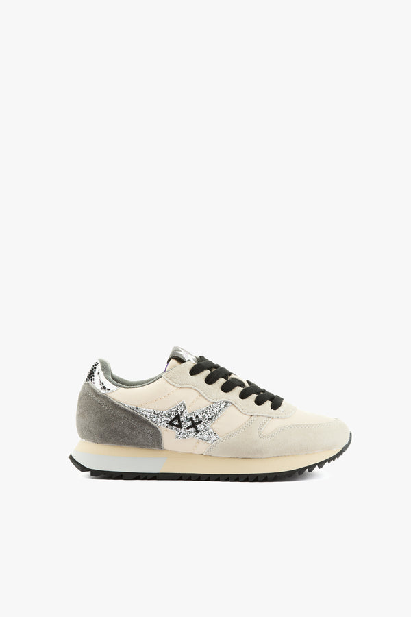 Sneaker Stargirl Glitter Logo bianco-panna