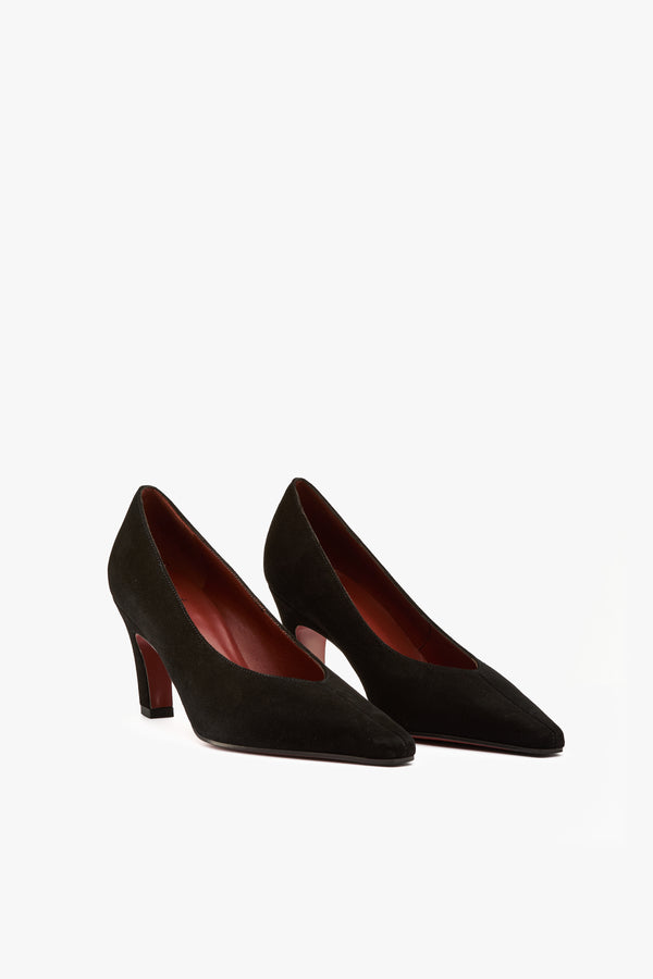 Décolleté Wara camoscio nero