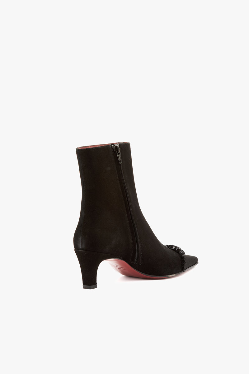 Stivaletto Evari camoscio nero/grò