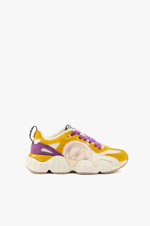 Sneaker Krazee runner mustard/purple