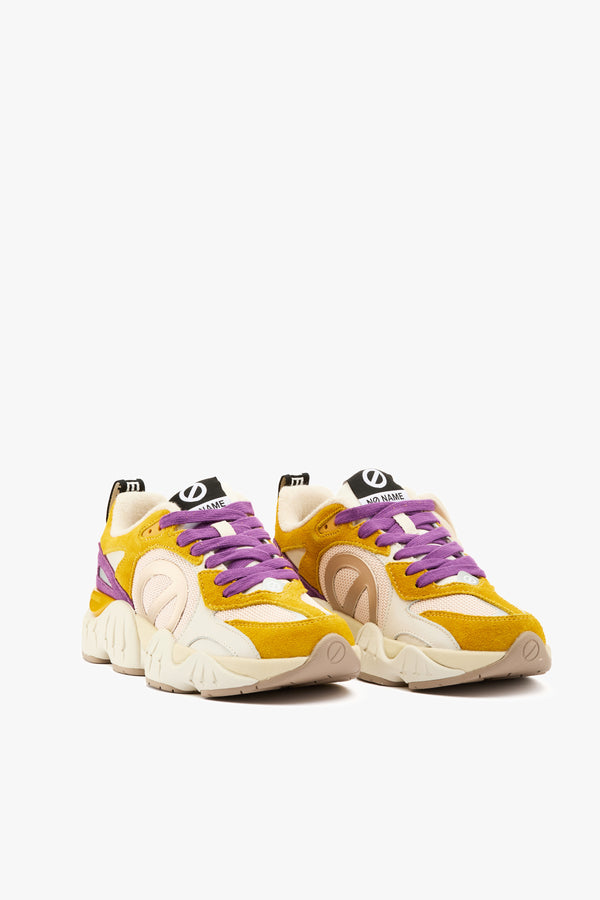 Sneaker Krazee runner mustard/purple