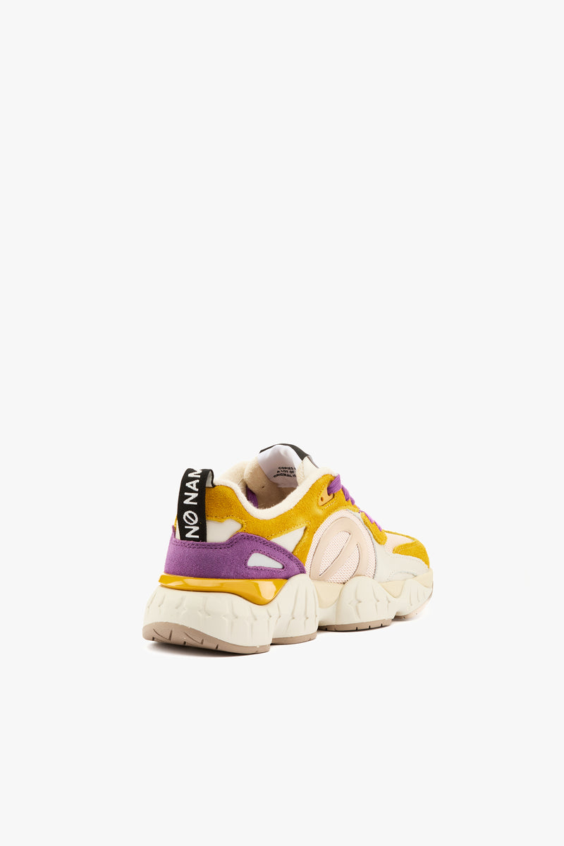Sneaker Krazee runner mustard/purple