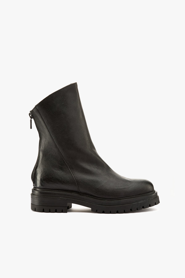 Stivaletto pelle nera