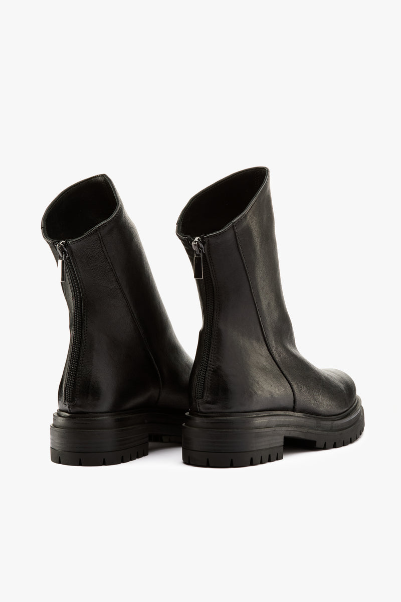 Stivaletto pelle nera