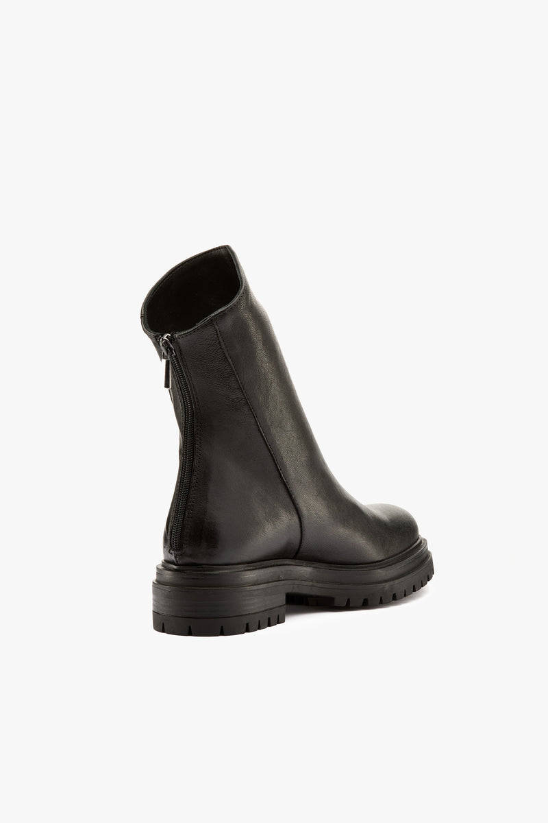 Stivaletto pelle nera