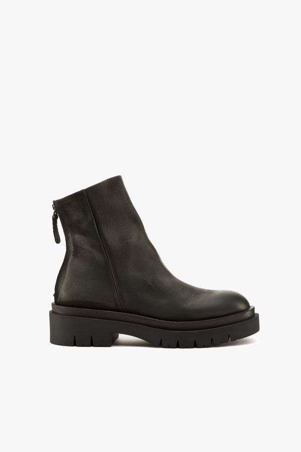 Stivaletto pelle nera