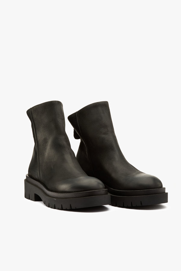 Stivaletto pelle nera