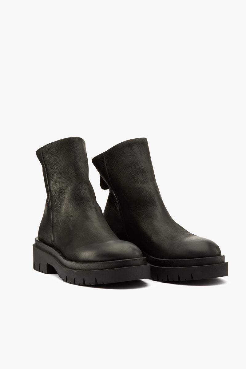 Stivaletto pelle nera