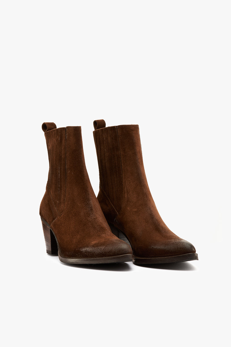 Stivaletto texano marrone