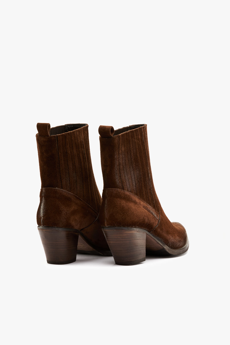 Stivaletto texano marrone