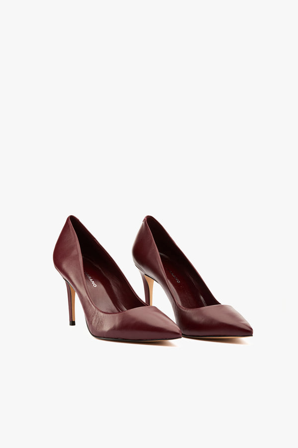 Décolleté pelle burgundy
