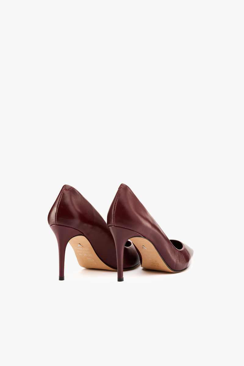 Décolleté pelle burgundy