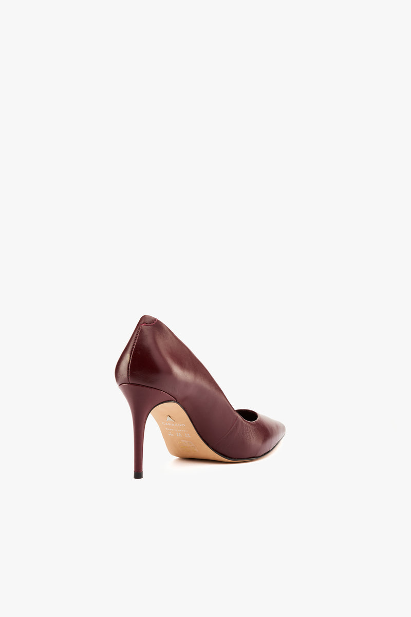 Décolleté pelle burgundy