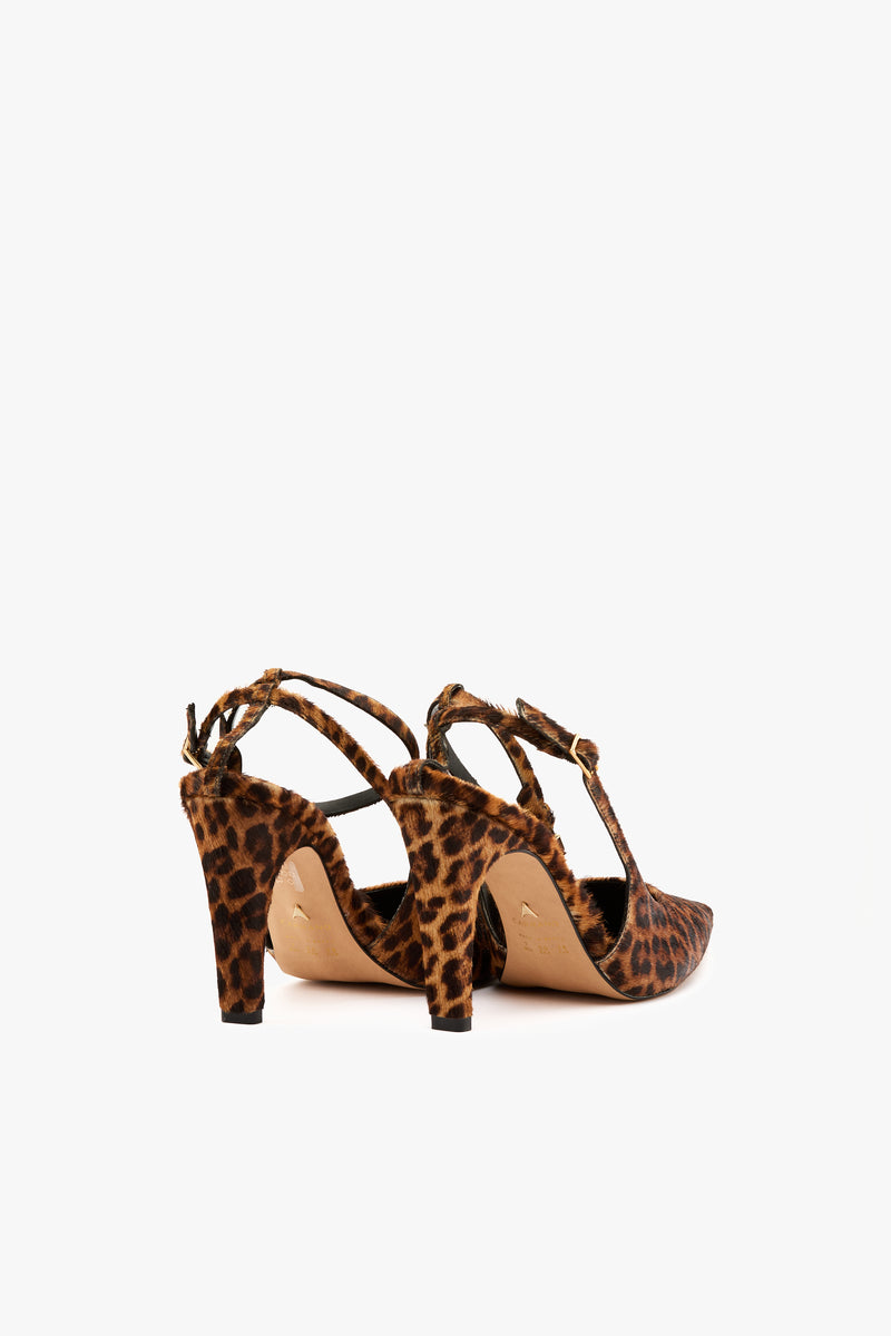 Slingback cavallino leopard
