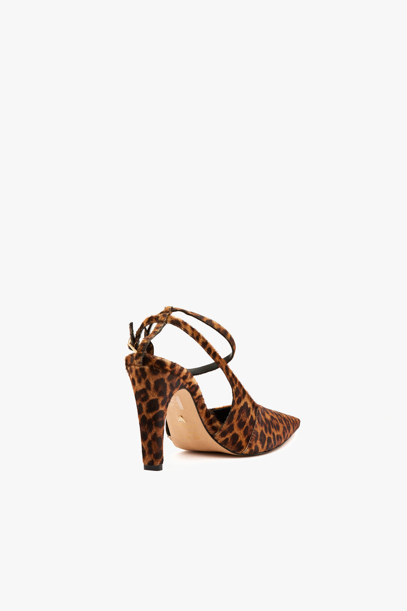 Slingback cavallino leopard