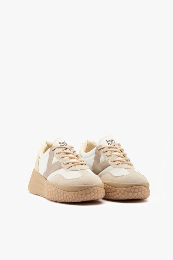 Sneaker off white/tortora