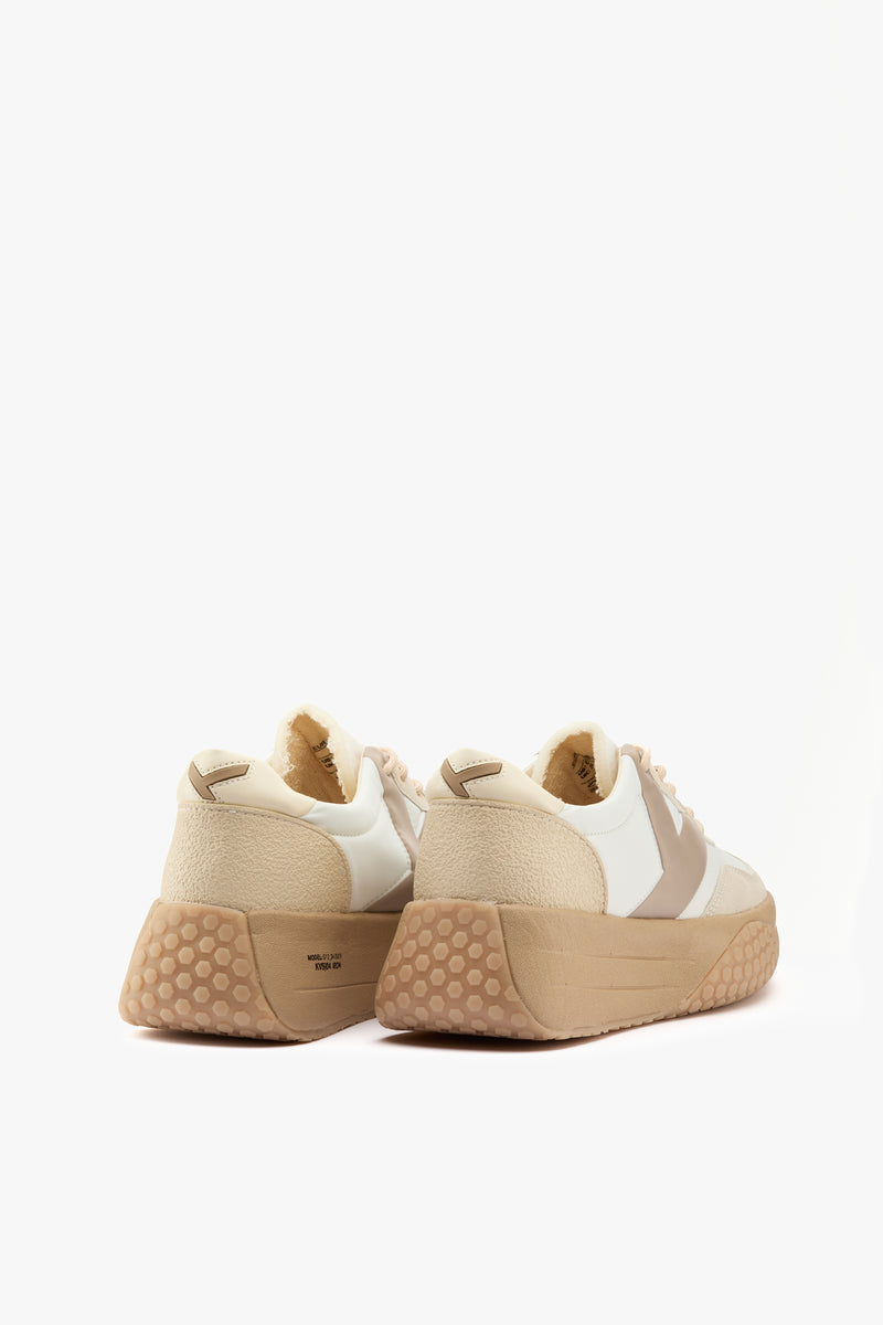 Sneaker off white/tortora