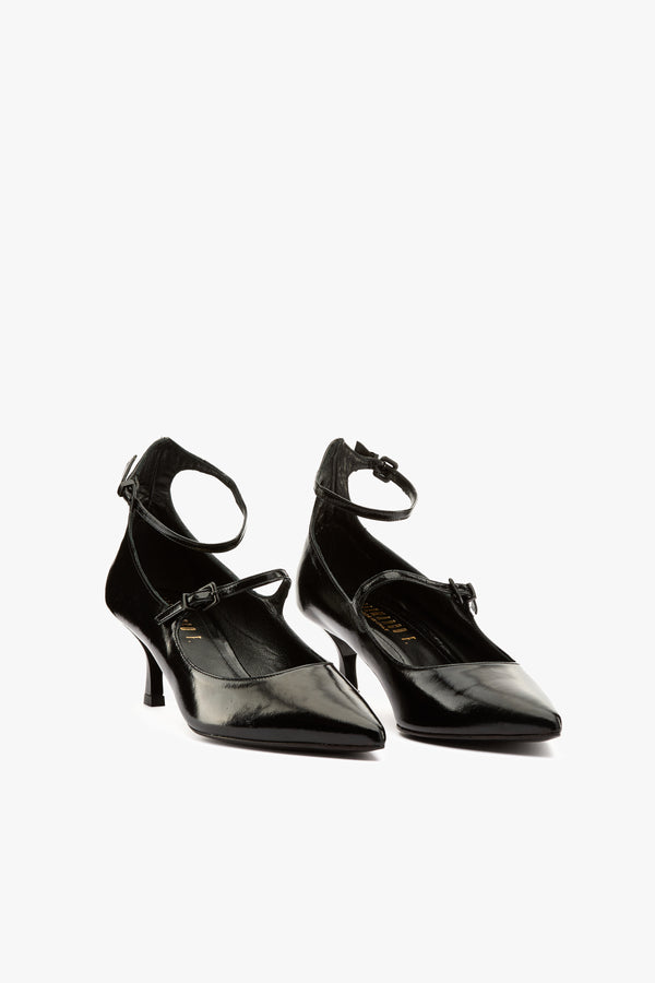 Décolleté cinturino nero