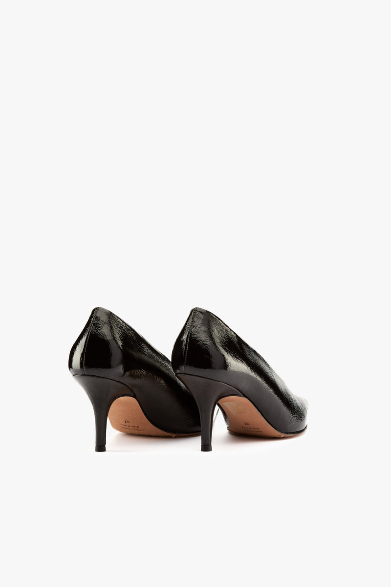 Décolleté finish vernice nero