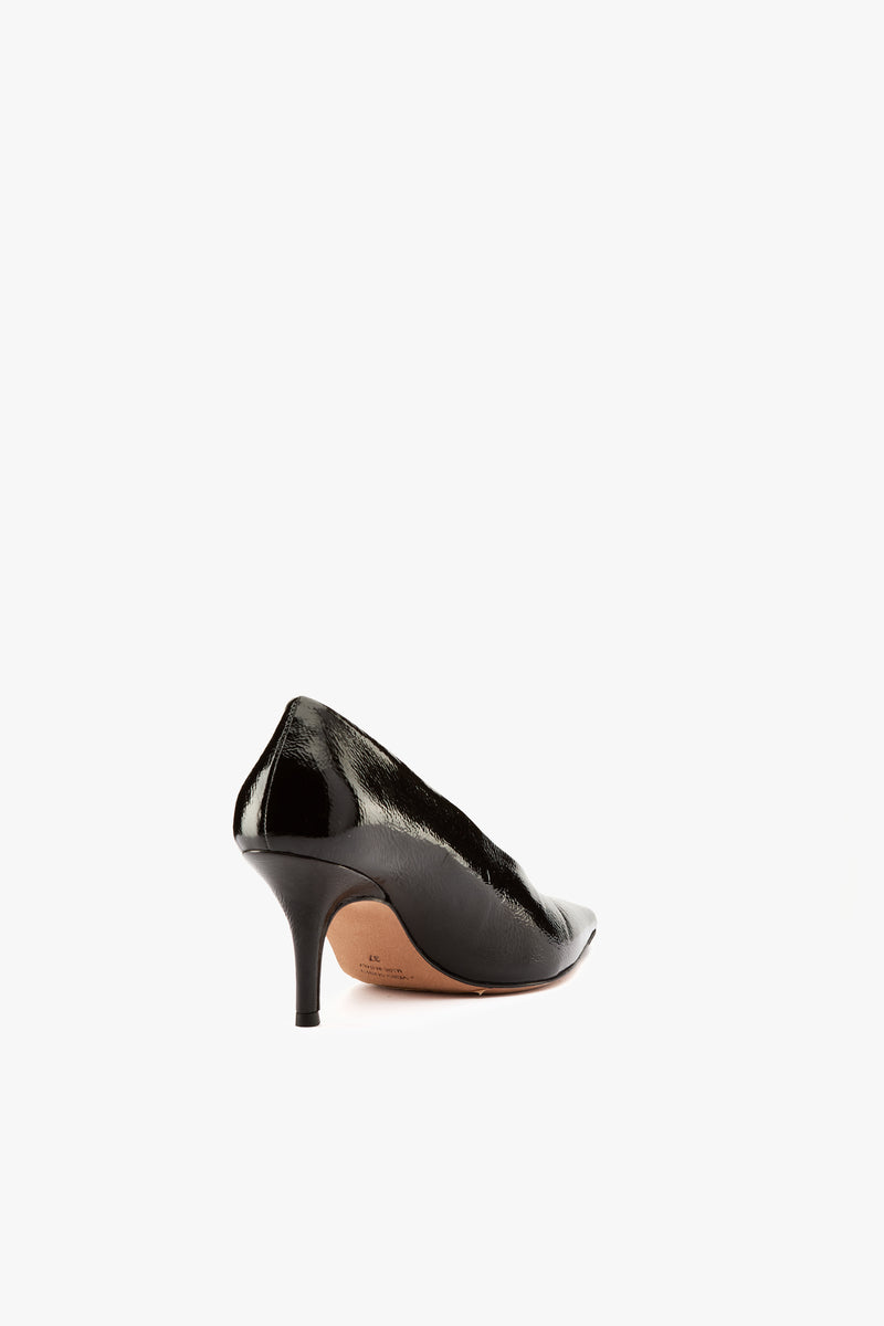 Décolleté finish vernice nero