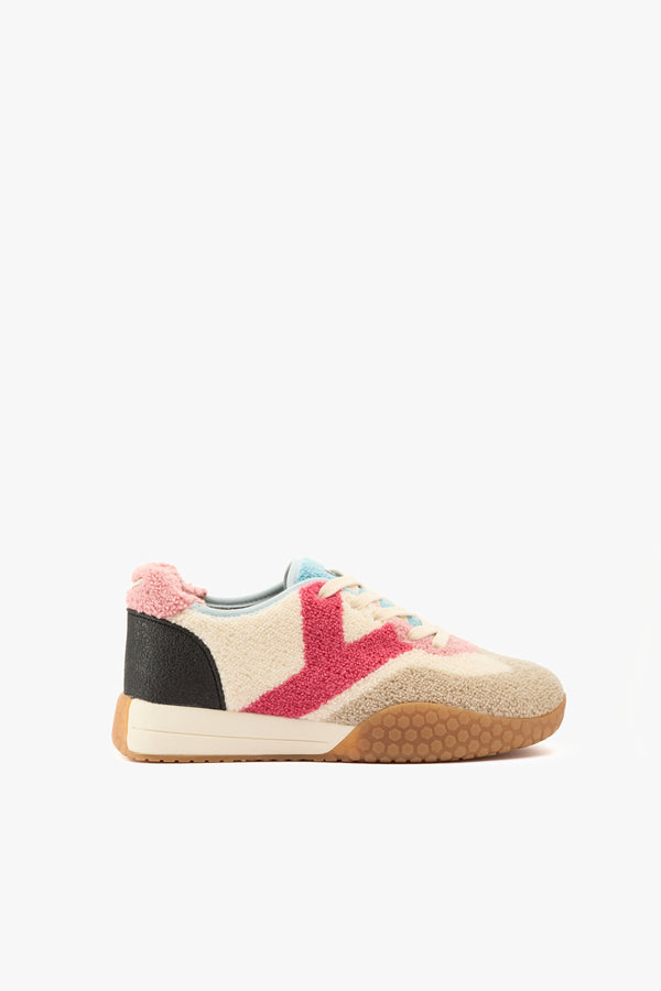 Sneaker Teddy white/pink