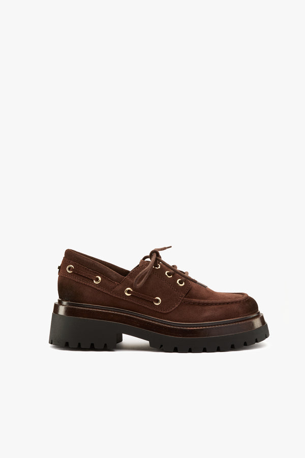 Mocassino Detroit camoscio marrone