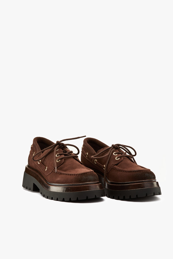 Mocassino Detroit camoscio marrone