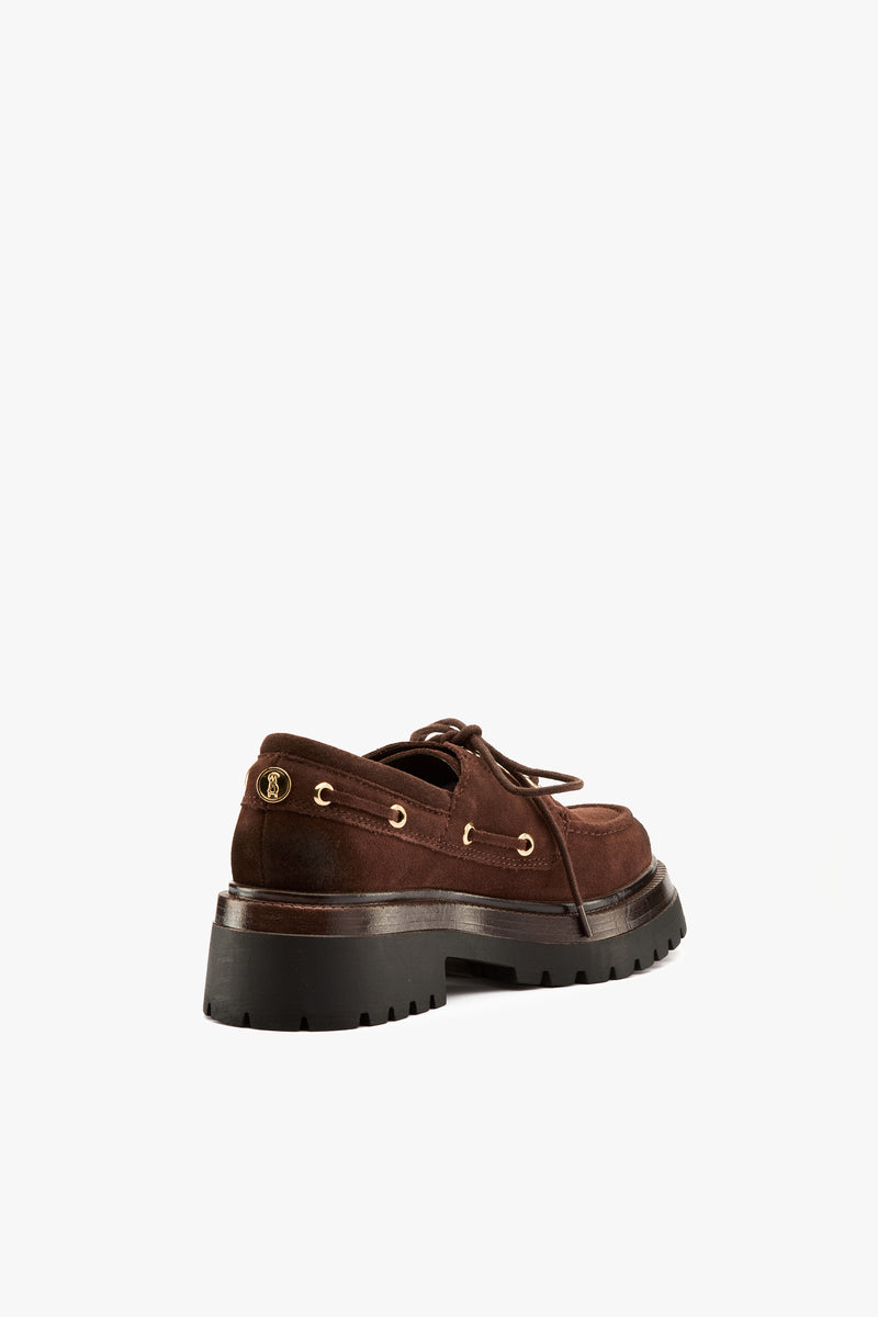 Mocassino Detroit camoscio marrone