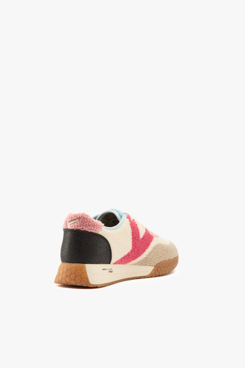 Sneaker Teddy white/pink