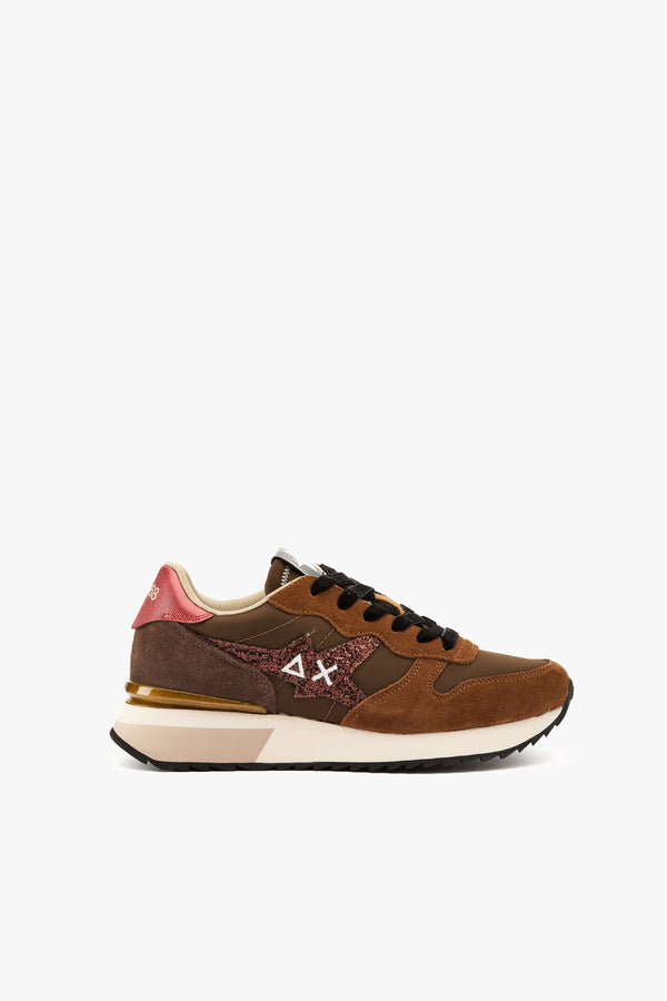 Sneaker Ally Stargirl Glitter marrone