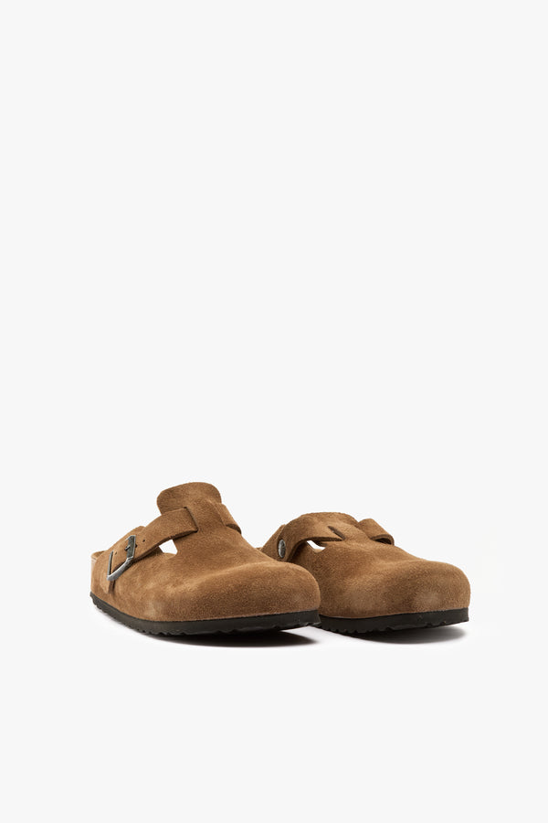 Birkenstock Boston dark tea tonal