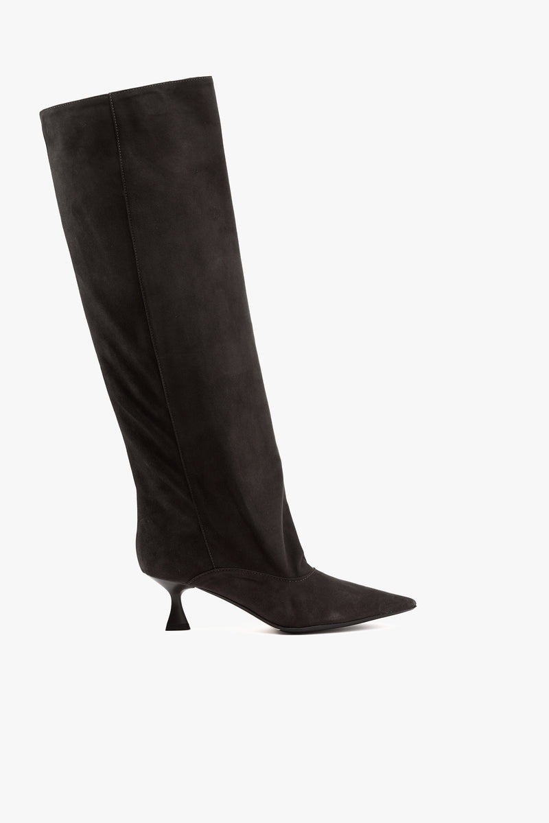 Stivale camoscio antracite