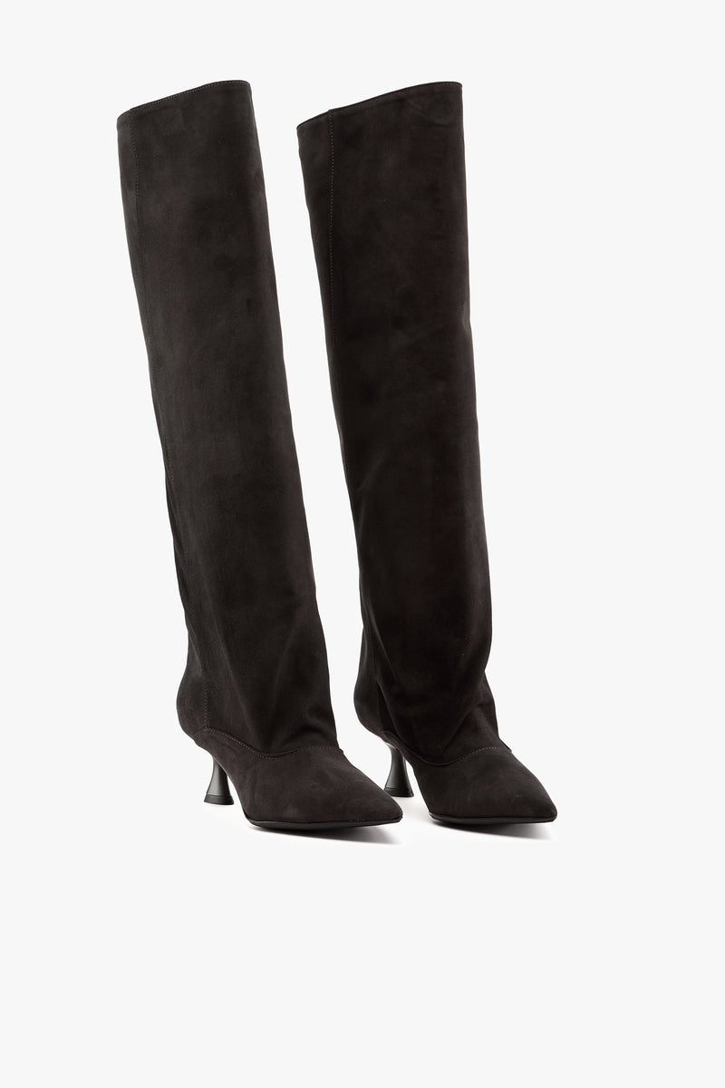 Stivale camoscio antracite