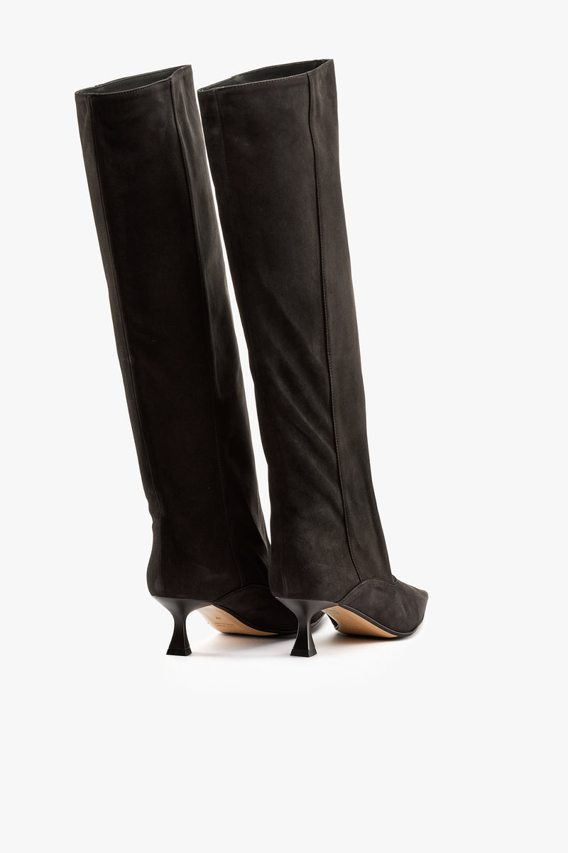 Stivale camoscio antracite